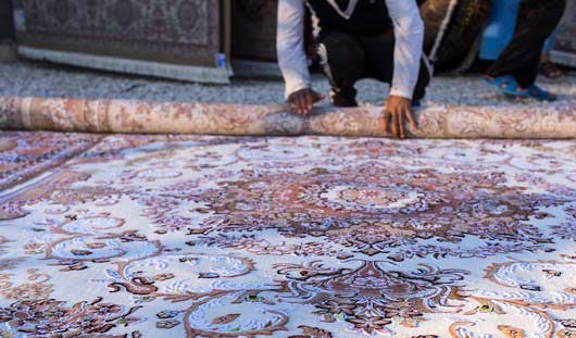 روش اصولی لول کردن قالی در قالیشویی شهر نور